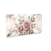 Vintage Rose Bouquet aluminum front license plate