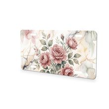 Vintage Rose Bouquet aluminum front license plate