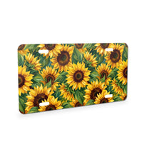 Sunflower Field aluminum front license plate