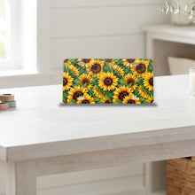 Sunflower Field aluminum front license plate