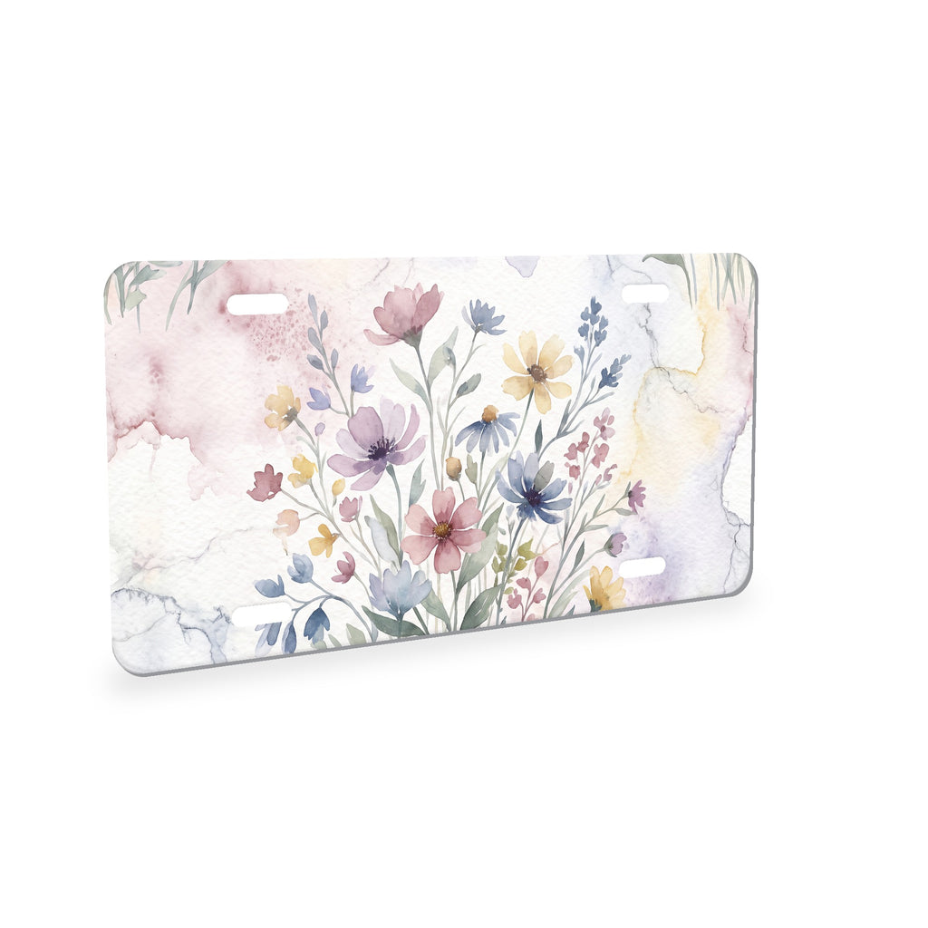 Wildflower Meadow aluminum front license plate