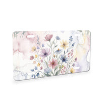 Wildflower Meadow aluminum front license plate