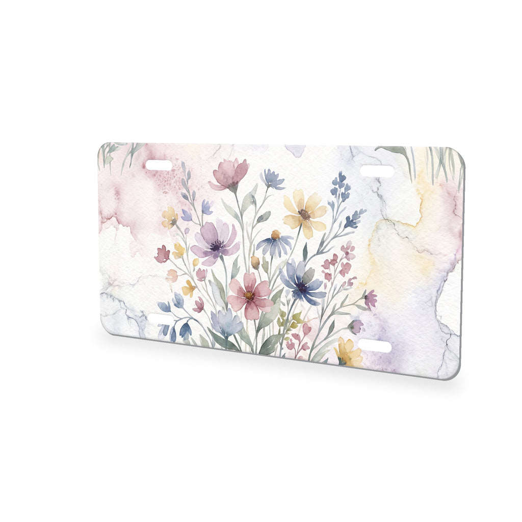Wildflower Meadow aluminum front license plate