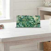 Tropical Monstera aluminum front license plate