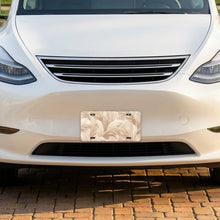 Boho Pampas aluminum front license plate