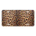 Leopard Print aluminum front license plate