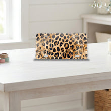 Cheetah Print aluminum front license plate