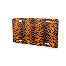 Tiger Stripe aluminum front license plate