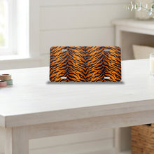 Tiger Stripe aluminum front license plate