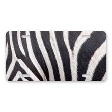 Zebra Stripe aluminum front license plate
