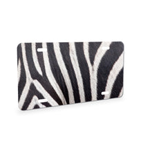 Zebra Stripe aluminum front license plate