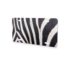 Zebra Stripe aluminum front license plate