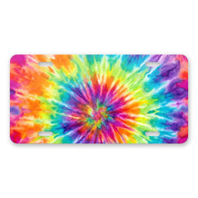 Rainbow Tie-Dye aluminum front license plate