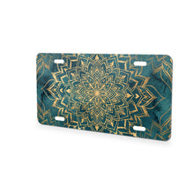 Mandala aluminum front license plate