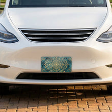 Mandala aluminum front license plate