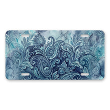 Paisley aluminum front license plate