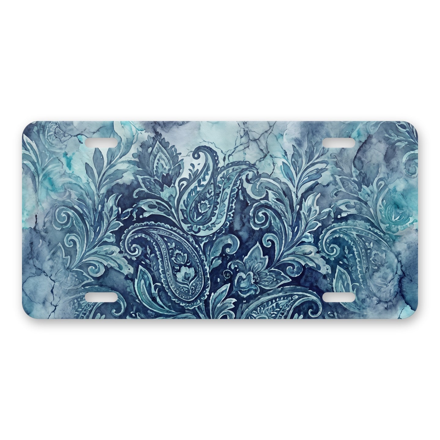 Paisley aluminum front license plate
