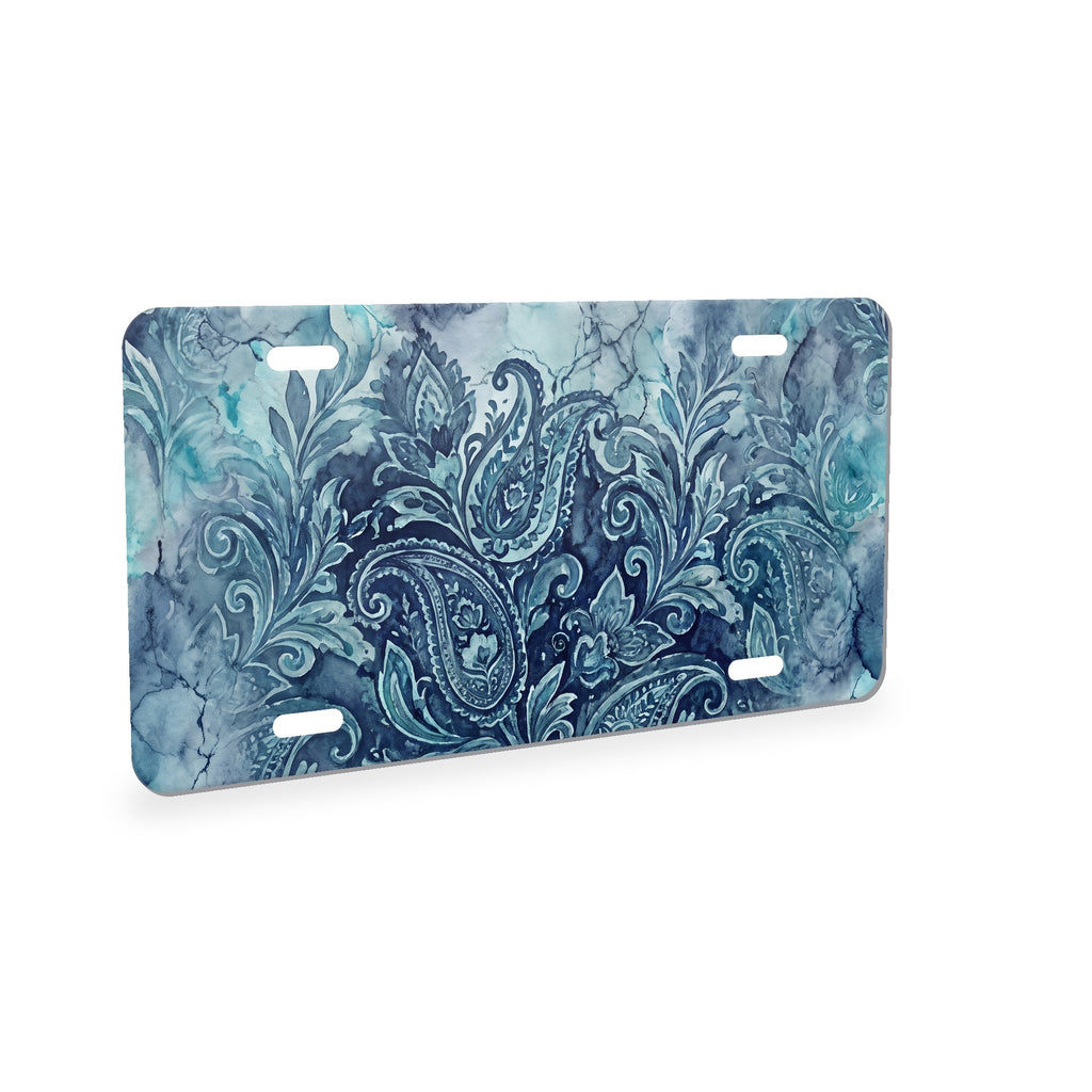Paisley aluminum front license plate