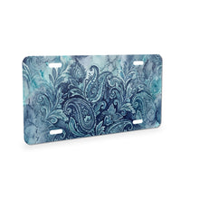 Paisley aluminum front license plate