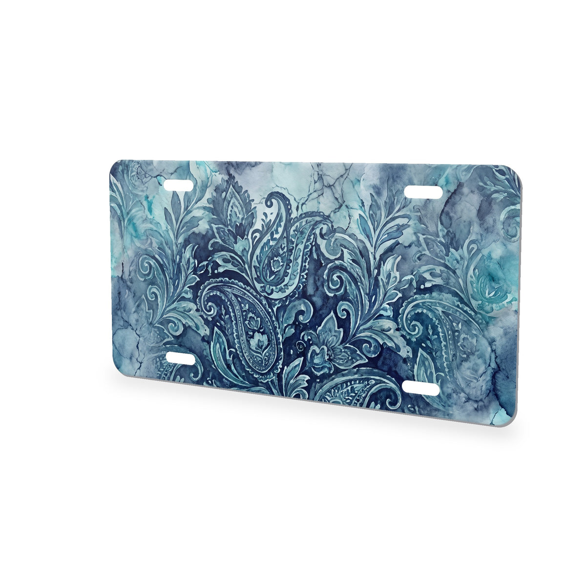 Paisley aluminum front license plate