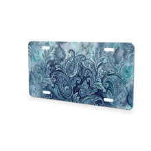 Paisley aluminum front license plate