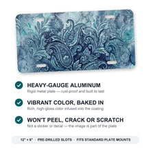 Paisley aluminum front license plate