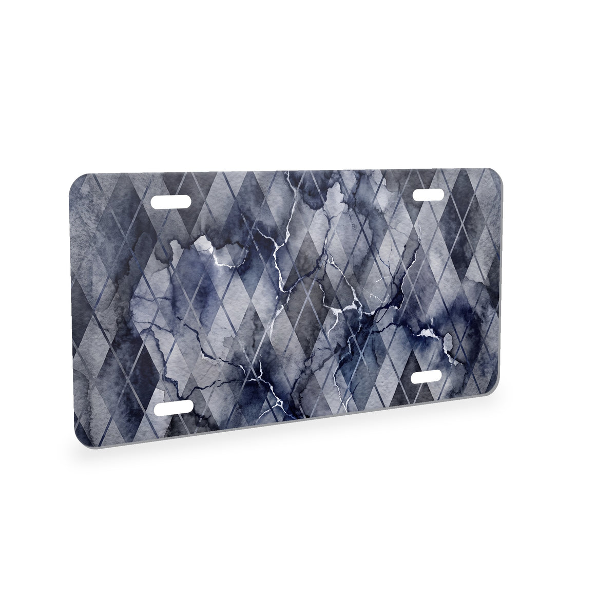Argyle aluminum front license plate