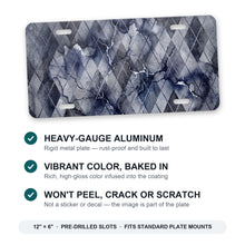 Argyle aluminum front license plate
