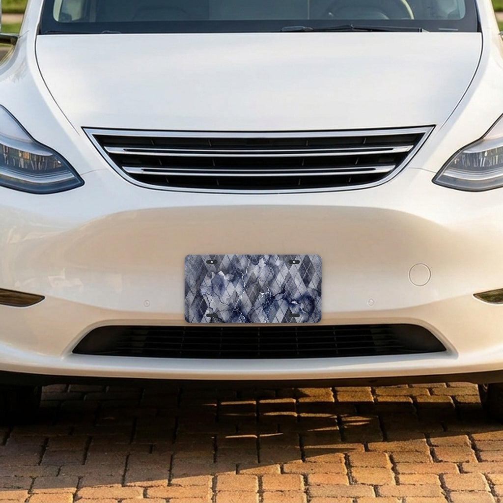 Argyle aluminum front license plate