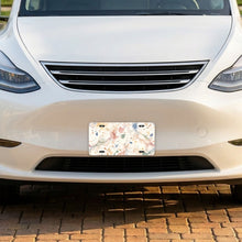 Terrazzo aluminum front license plate
