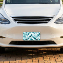 Chevron aluminum front license plate