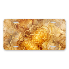 Honeycomb Hexagon aluminum front license plate
