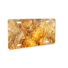 Honeycomb Hexagon aluminum front license plate