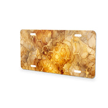 Honeycomb Hexagon aluminum front license plate