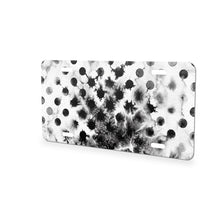 Polka Dot aluminum front license plate
