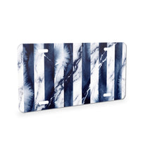Bold Stripes aluminum front license plate