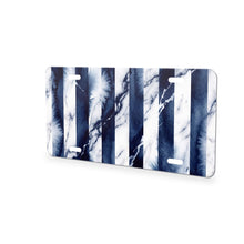 Bold Stripes aluminum front license plate
