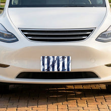 Bold Stripes aluminum front license plate