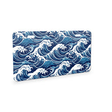 Ocean Waves aluminum front license plate