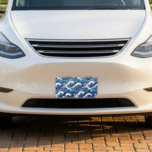 Ocean Waves aluminum front license plate
