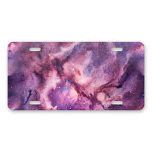Galaxy Nebula aluminum front license plate