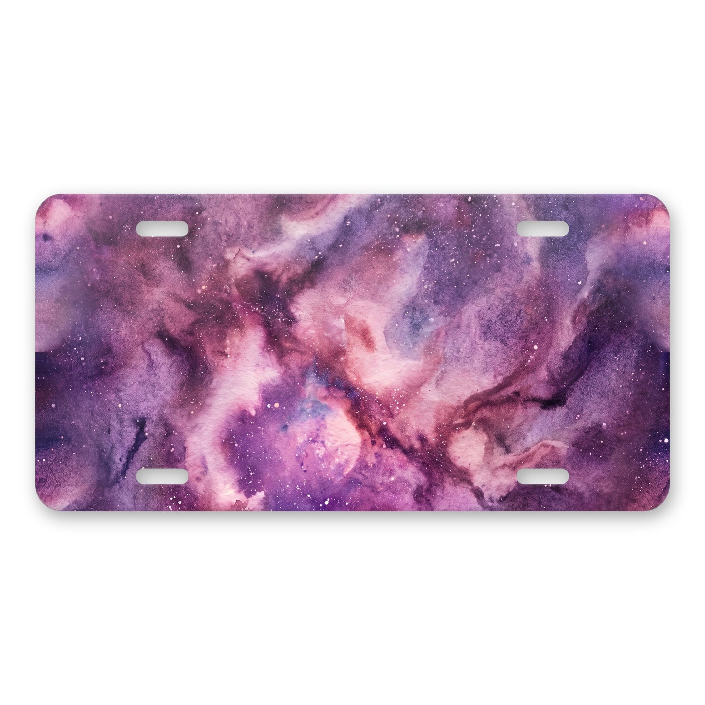 Galaxy Nebula aluminum front license plate
