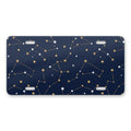 Starry Night Sky aluminum front license plate