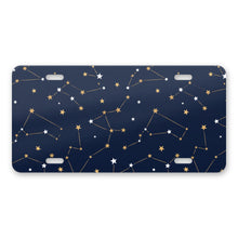 Starry Night Sky aluminum front license plate