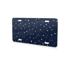 Starry Night Sky aluminum front license plate