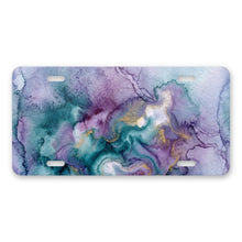 Watercolor Ombre aluminum front license plate