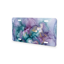 Watercolor Ombre aluminum front license plate