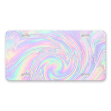 Holographic Iridescent aluminum front license plate