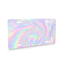 Holographic Iridescent aluminum front license plate