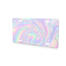 Holographic Iridescent aluminum front license plate